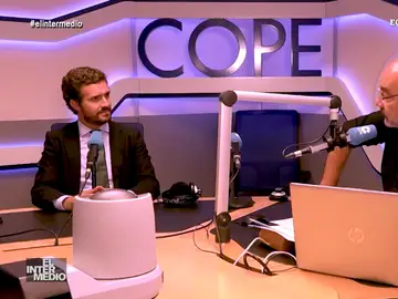 Vídeo manipulado - El silencio incómodo de Pablo Casado en plena entrevista en la radio: &quot;Pues eso&quot;