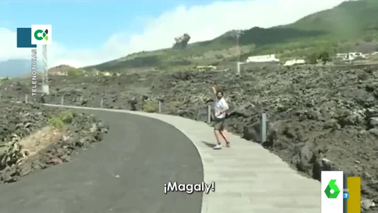"¡Directo!, ¡derrumbe!": las reacciones de dos reporteros en directo al entrar en erupción en volcán de La Palma "¡Directo!, ¡derrumbe!": las reacciones de dos reporteros en directo al entrar en erupción en volcán de La Palma