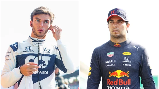 Pierre Gasly y Sergio Pérez Pierre Gasly y Sergio Pérez