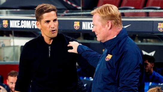 Robert Moreno y Ronald Koeman