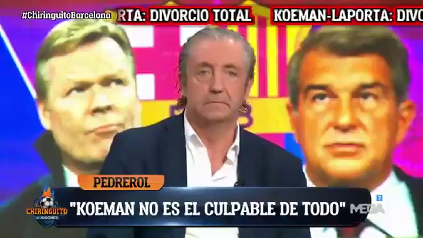 Pedrerol desvela cuál es el entrenador que quiere para el FC Barcelona si se va Koeman Pedrerol desvela cuál es el entrenador que quiere para el FC Barcelona si se va Koeman