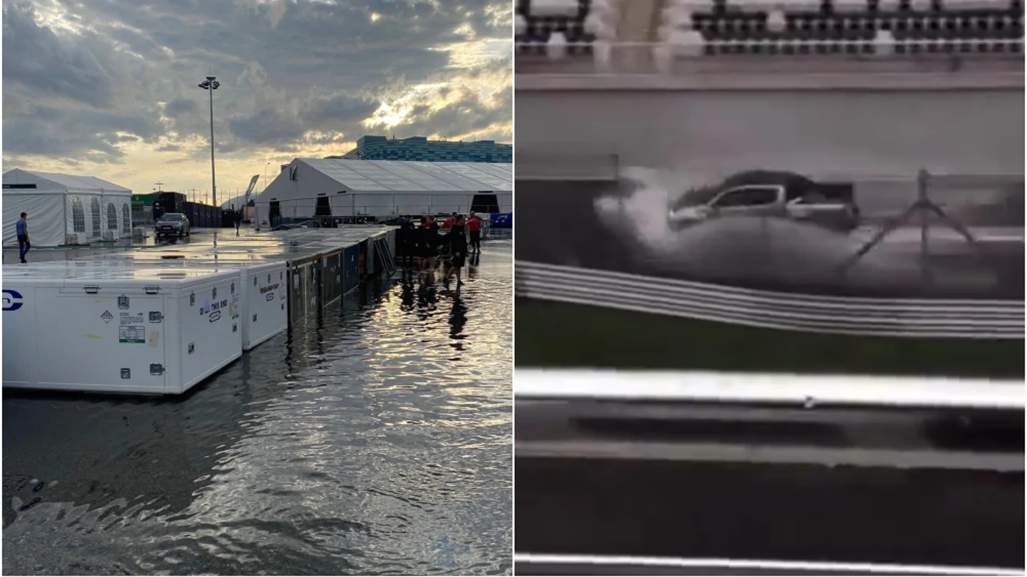 Alarma en Sochi antes del GP de Rusia: se inunda el paddock... y el fantasma de Spa aparece Alarma en Sochi antes del GP de Rusia: se inunda el paddock... y el fantasma de Spa aparece