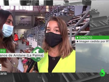 Thalía Pérez, voluntaria de La Palma