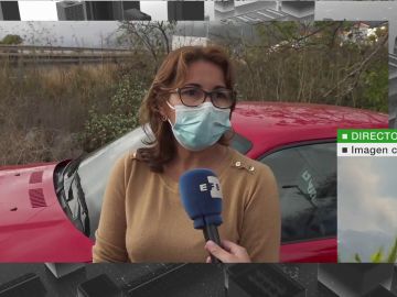 Imagen de una vecina desalojada en La Palma