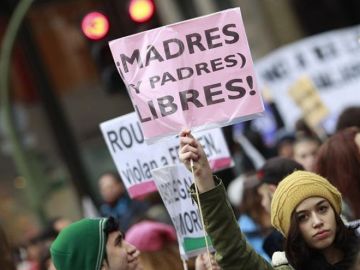 Protesta en favor del aborto