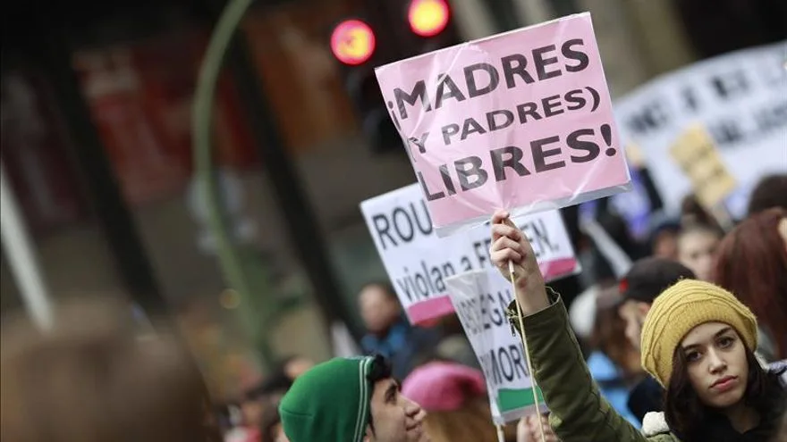 Protesta en favor del aborto