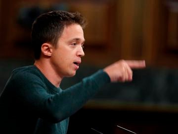 El líder de Más País, Íñigo Errejón, durante un pleno del Congreso de los Diputados.