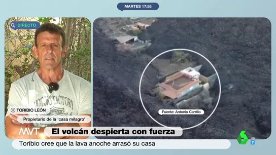 La incertidumbre de Toribio, dueño de la casa que quedó entre dos coladas de lava: "No estaba asegurada" La incertidumbre de Toribio, dueño de la casa que quedó entre dos coladas de lava: "No estaba asegurada"