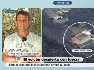 La incertidumbre de Toribio, dueño de la casa que quedó entre dos coladas de lava: &quot;No estaba asegurada&quot;