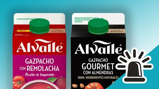 Alerta sanitaria: Alvalle retira tres lotes de gazpacho por presencia de óxido de etileno Seguridad alimentaria