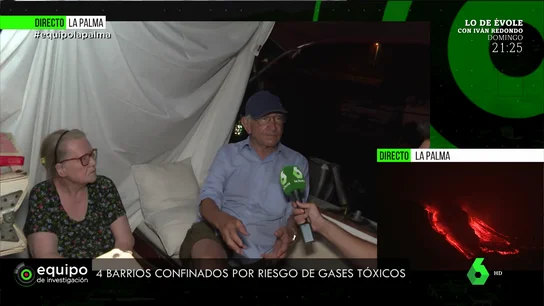 Matrimonio desalojado en La Palma Matrimonio desalojado en La Palma