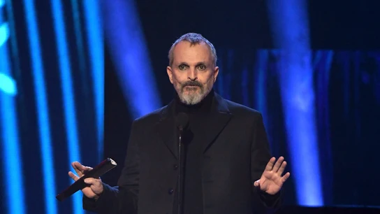 Miguel Bosé, en una imagen de los Latin GRAMMY Awards de 2018 Miguel Bosé, en una imagen de los Latin GRAMMY Awards de 2018
