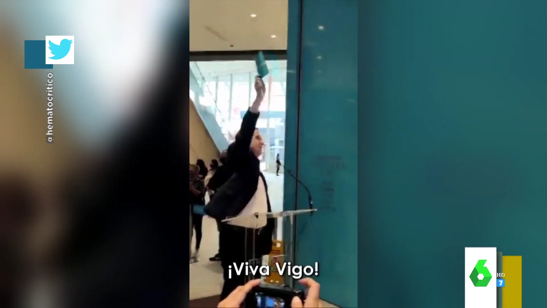  El efusivo discurso en inglés de Abel Caballero para inaugurar una conocida tienda de ropa en Vigo