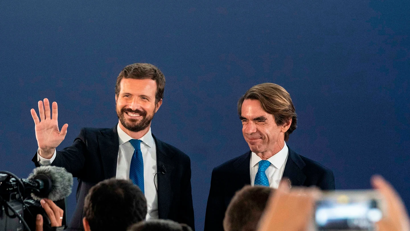 Pablo Casado y José María Aznar, en una imagen de archivo Pablo Casado, junto a José María Aznar