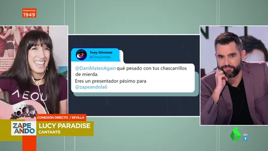 Lucy Paradise en Zapeando Lucy Paradise en Zapeando