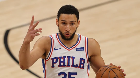 Ben Siimons, con los Sixers Ben Siimons, con los Sixers