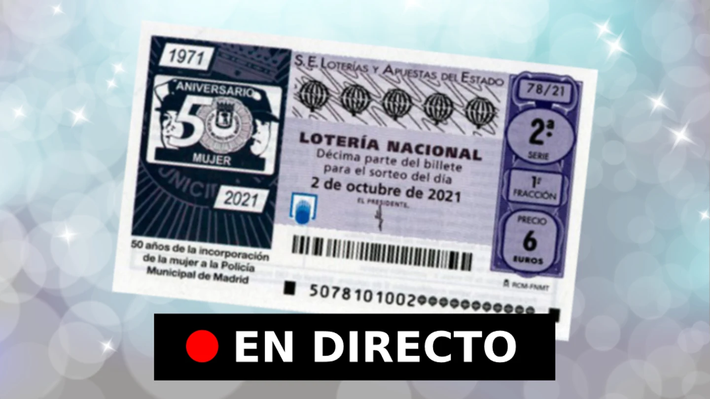 Sigue en directo el sorteo de la Lotería Nacional Sigue en directo el sorteo de la Lotería Nacional