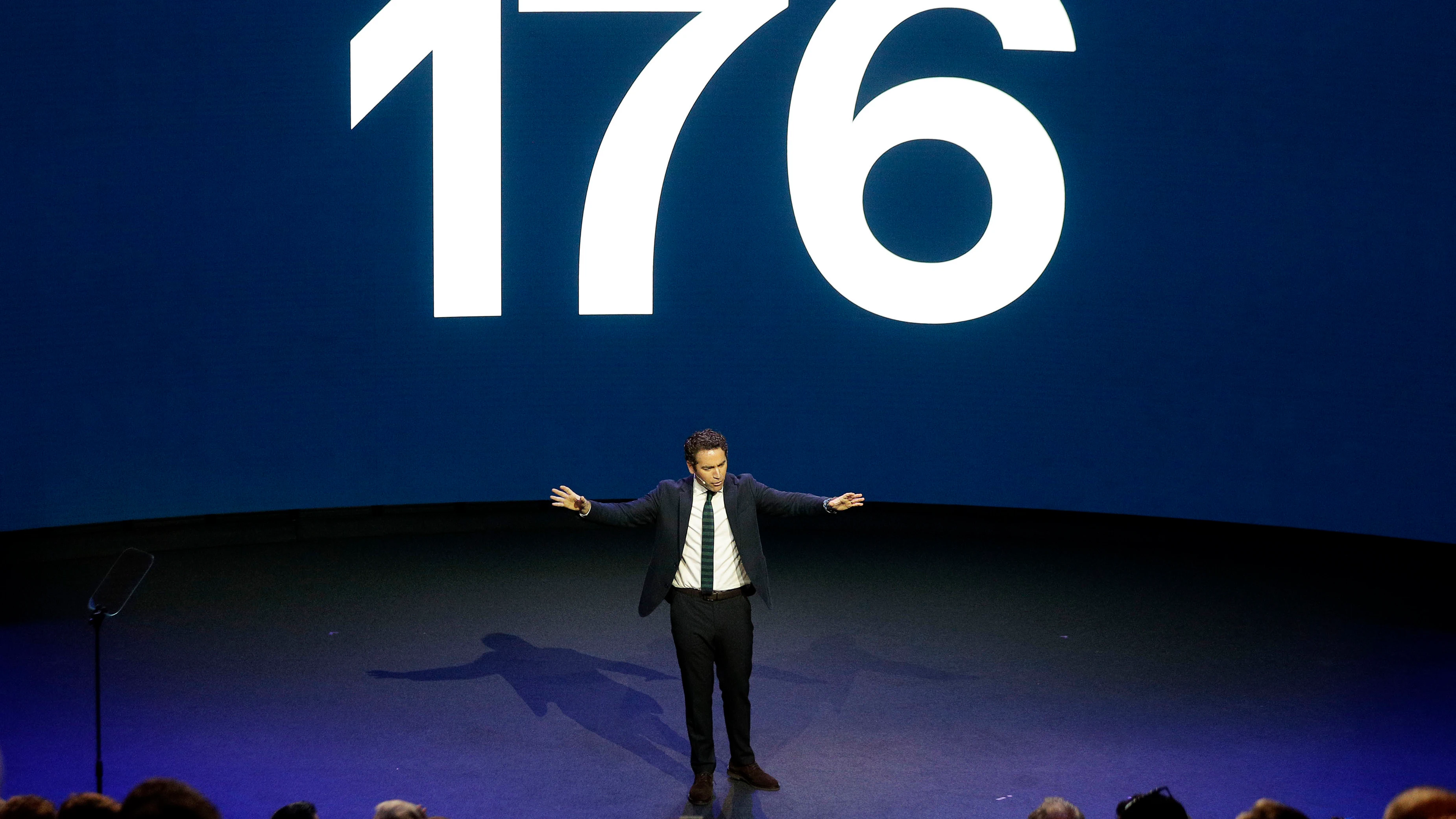 Teodoro García Egea, durante la convención nacional del PP