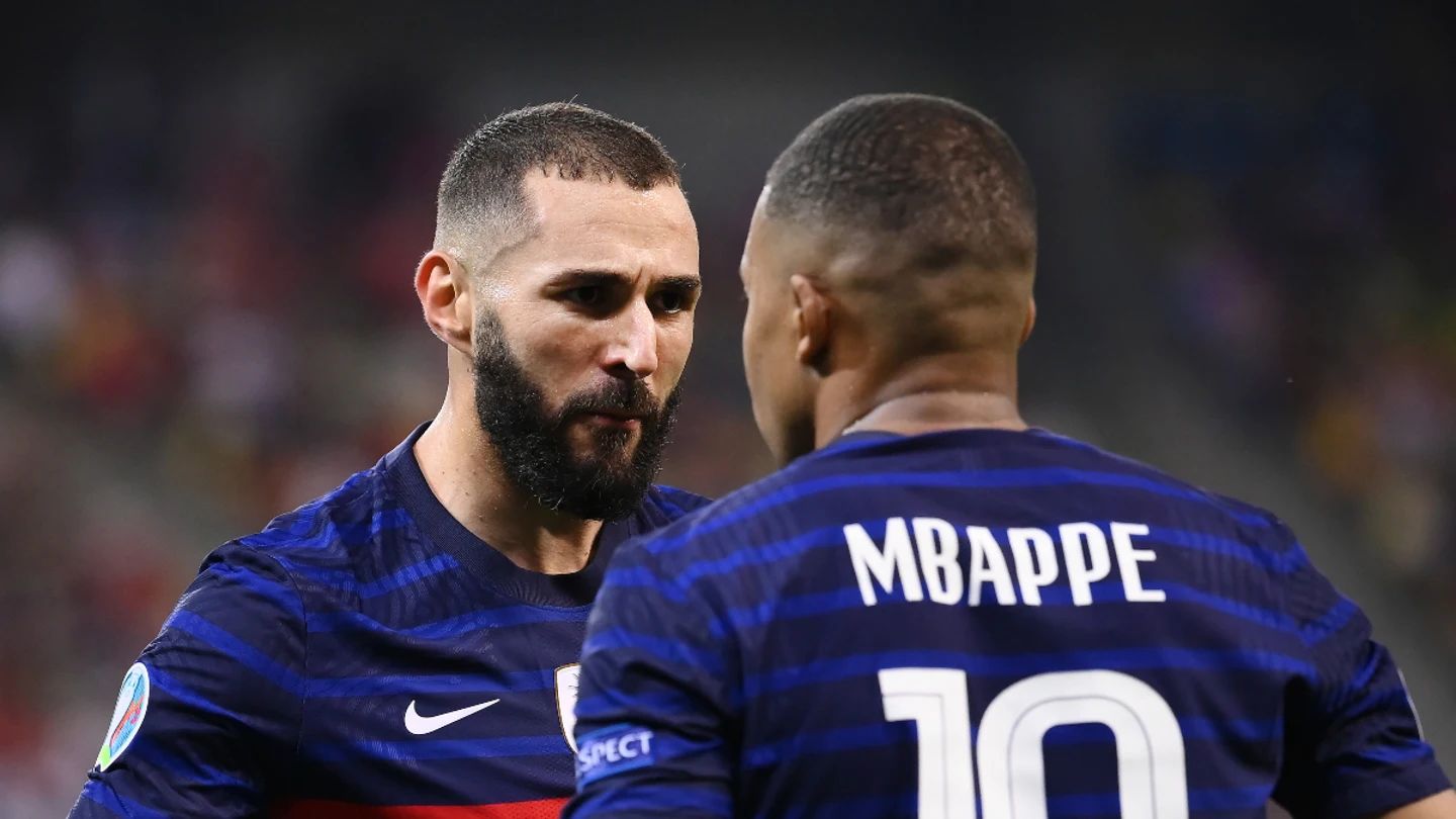 Benzema, con Mbappé Benzema, con Mbappé