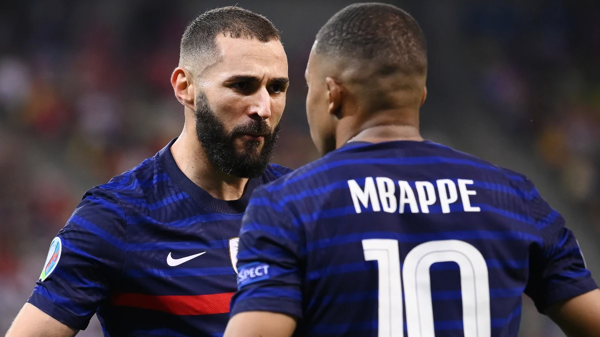 Benzema, con Mbappé