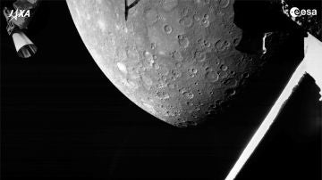 Imagen de Mercurio captada por la sonda 'BepiColombo'