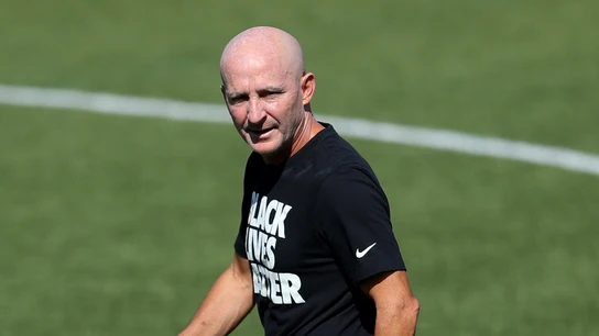 Paul Riley, en un entrenamiento Paul Riley, en un entrenamiento