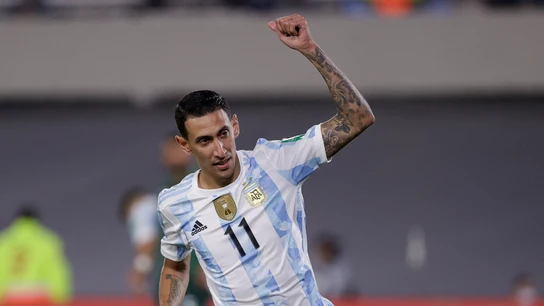 Ángel di María, durante un partido con la selección argentina Ángel di María, durante un partido con la selección argentina