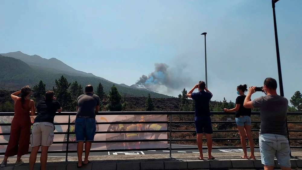 Turistas en La Palma