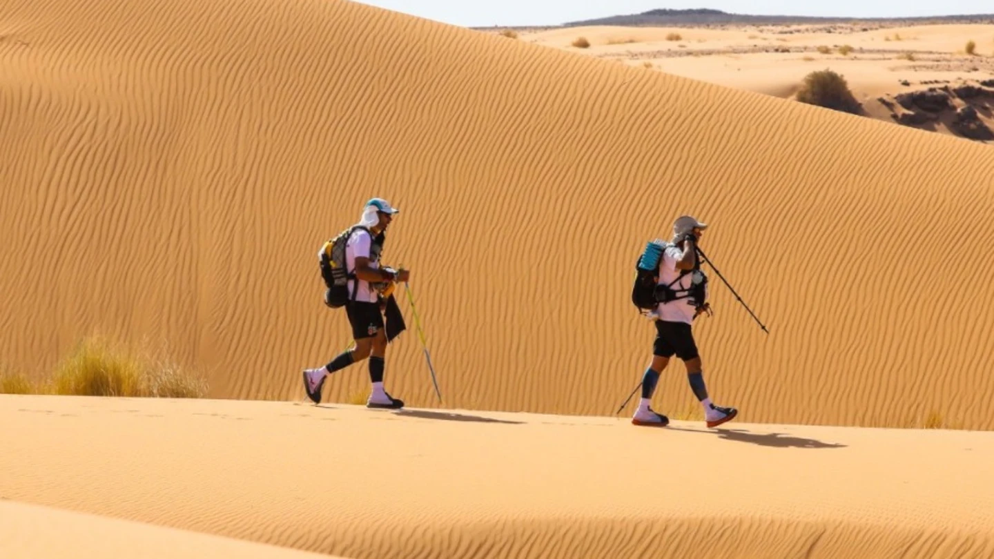 Corredores en el Marathon des Sables Corredores en el Marathon des Sables