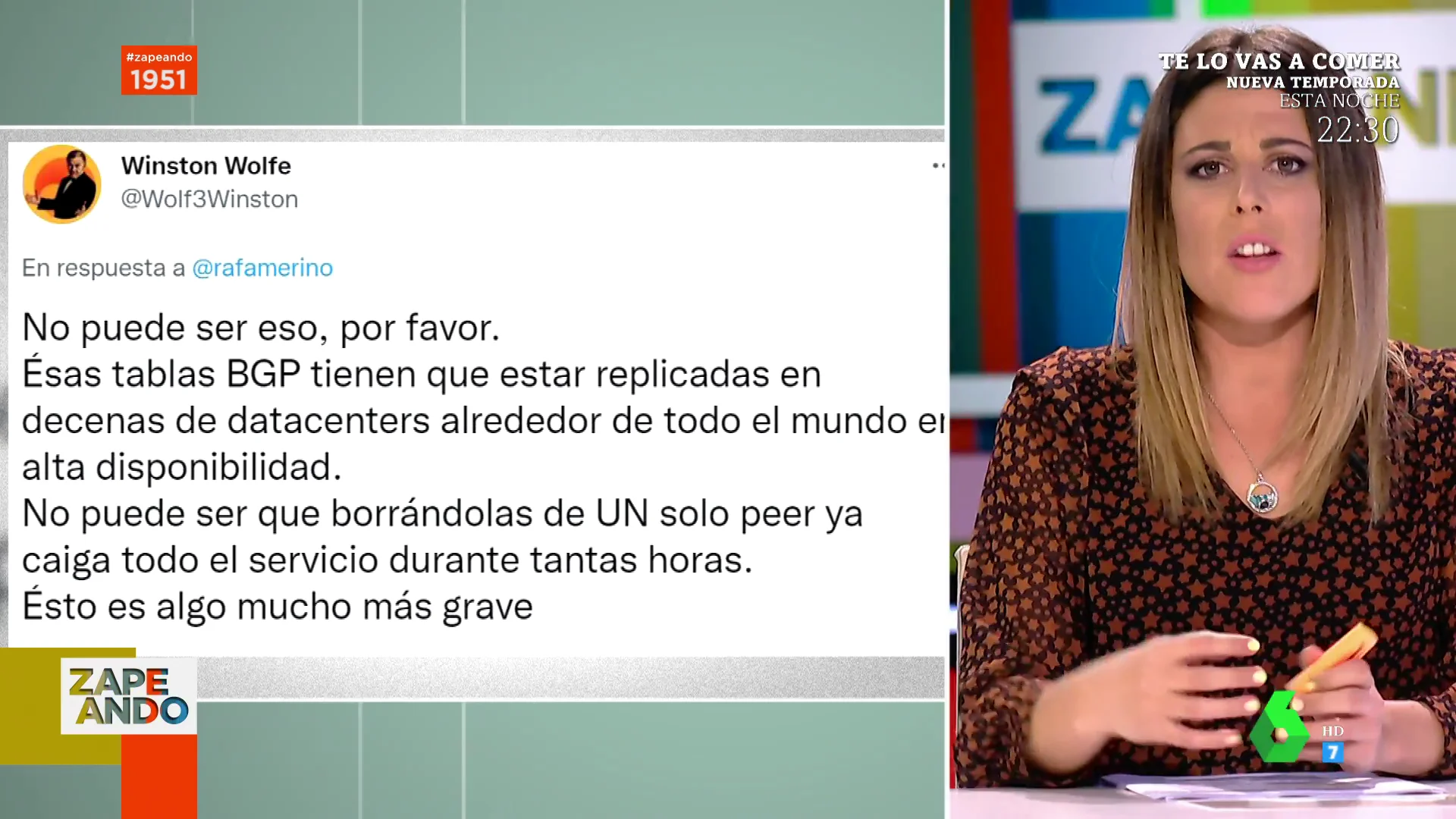 La surrealista discusión 'técnica' en Twitter tras la caída de Facebook, Whatsapp e Instagram