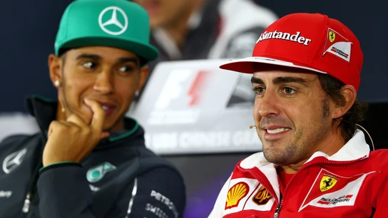Lewis Hamilton y Fernando Alonso Lewis Hamilton y Fernando Alonso
