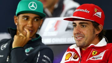 Lewis Hamilton y Fernando Alonso