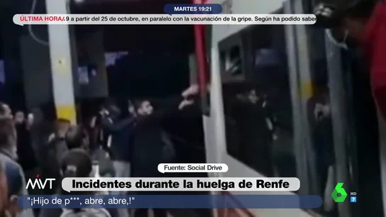 Tensión en la huelga de Renfe Tensión en la huelga de Renfe