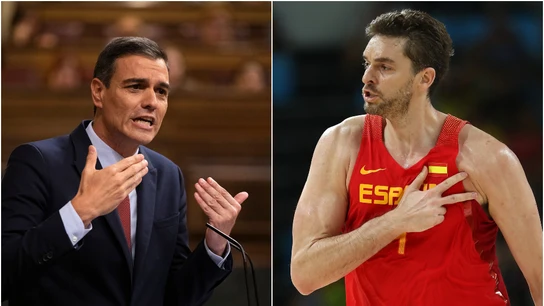 Pedro Sánchez y Pau Gasol Pedro Sánchez y Pau Gasol