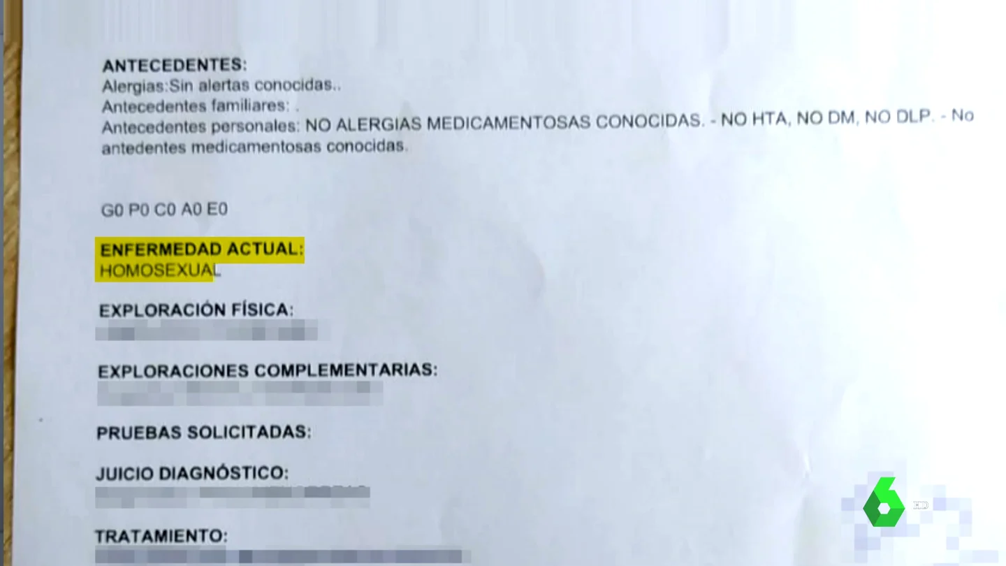 Diagnóstico homófobo Diagnóstico homófobo