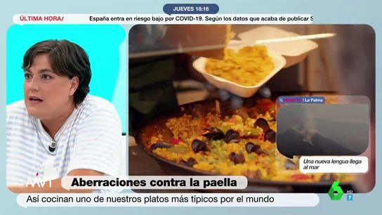 La indignación de Loreto Ochando ante la 'paella' londinense La indignación de Loreto Ochando ante la 'paella' londinense