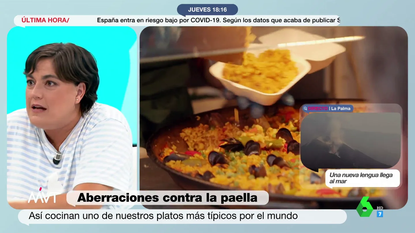 La indignación de Loreto Ochando ante la 'paella' londinense La indignación de Loreto Ochando ante la 'paella' londinense