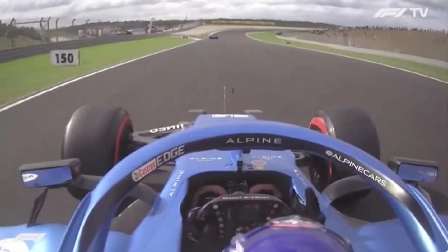 Peineta de Fernando Alonso a Valtteri Bottas Peineta de Fernando Alonso a Valtteri Bottas