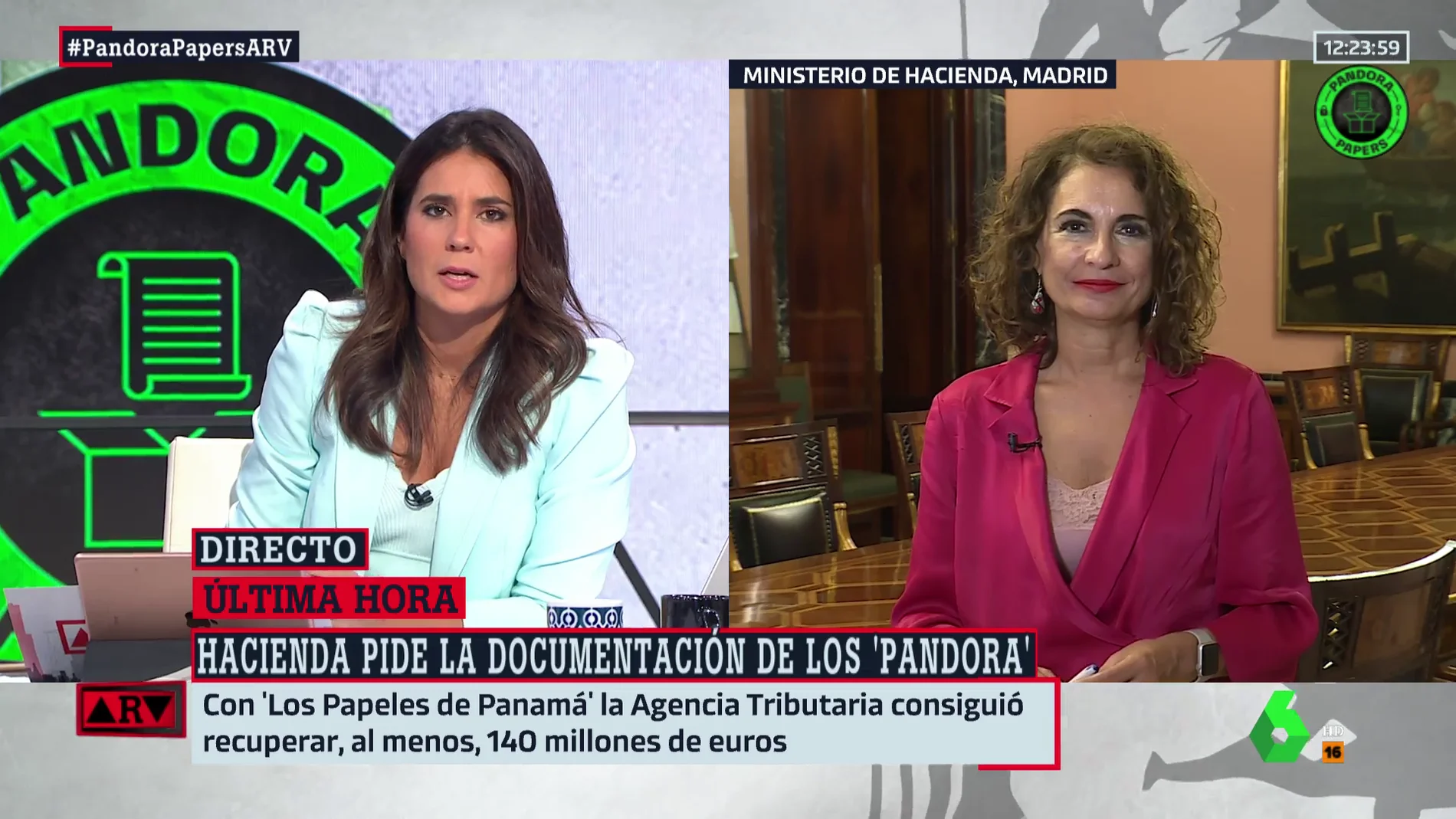 Montero, sobre la investigación de los Pandora Papers: "Si se han producido desfalcos, que paguen y cumplan con las sanciones"