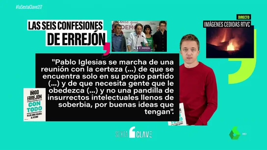 "El partido se ha entregado al soberano": seis confesiones de Íñigo Errejón sobre Podemos y Pablo Iglesias "El partido se ha entregado al soberano": seis confesiones de Íñigo Errejón sobre Podemos y Pablo Iglesias