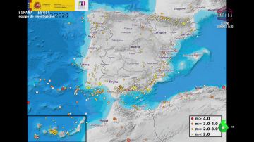Mapa de los terremotos en un año en España: así se reparten los más de 6.000 seísmos registrados en 365 días