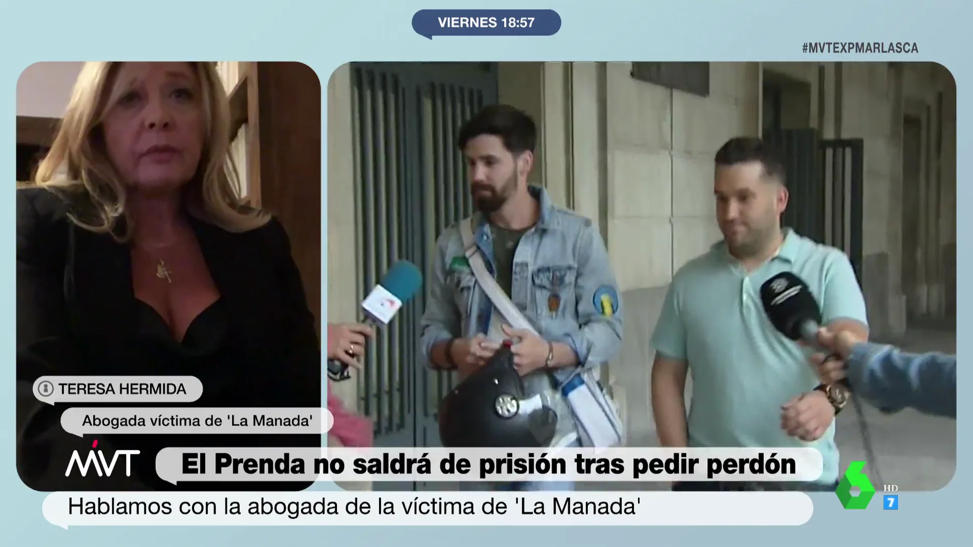 La abogada de la víctima de 'La Manada' ve "una táctica jurídica" en la carta de El Prenda