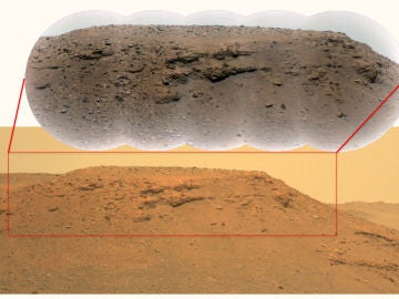 Imagen del cráter Jezero tomada por el rover Perseverance