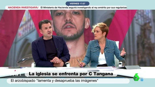 La respuesta de Iñaki López a la reacción de la Iglesia por el vídeo de C. Tangana y Nathy Peluso: "Me gustaría una condena tan tajante con los casos de abuso" La respuesta de Iñaki López a la reacción de la Iglesia por el vídeo de C. Tangana y Nathy Peluso: "Me gustaría una condena tan tajante con los casos de abuso"