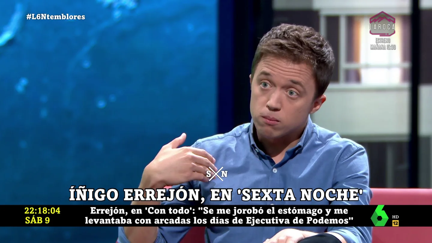 Íñigo Errejón en laSexta Noche Íñigo Errejón en laSexta Noche