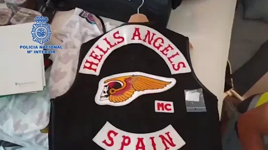 Parte del material incautado por la Policía a los miembros de los Ángeles del Infierno Parte del material incautado por la Policía a los miembros de los Ángeles del Infierno