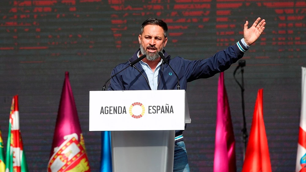 El líder de Vox, Santiago Abascal