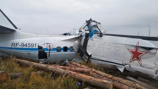 El avión L-410 estrellado en Rusia El avión L-410 estrellado en Rusia