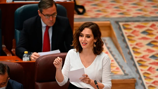 Isabel Díaz Ayuso, durante una sesión del Pleno de la Asamblea de Madrid Isabel Díaz Ayuso, durante una sesión del Pleno de la Asamblea de Madrid