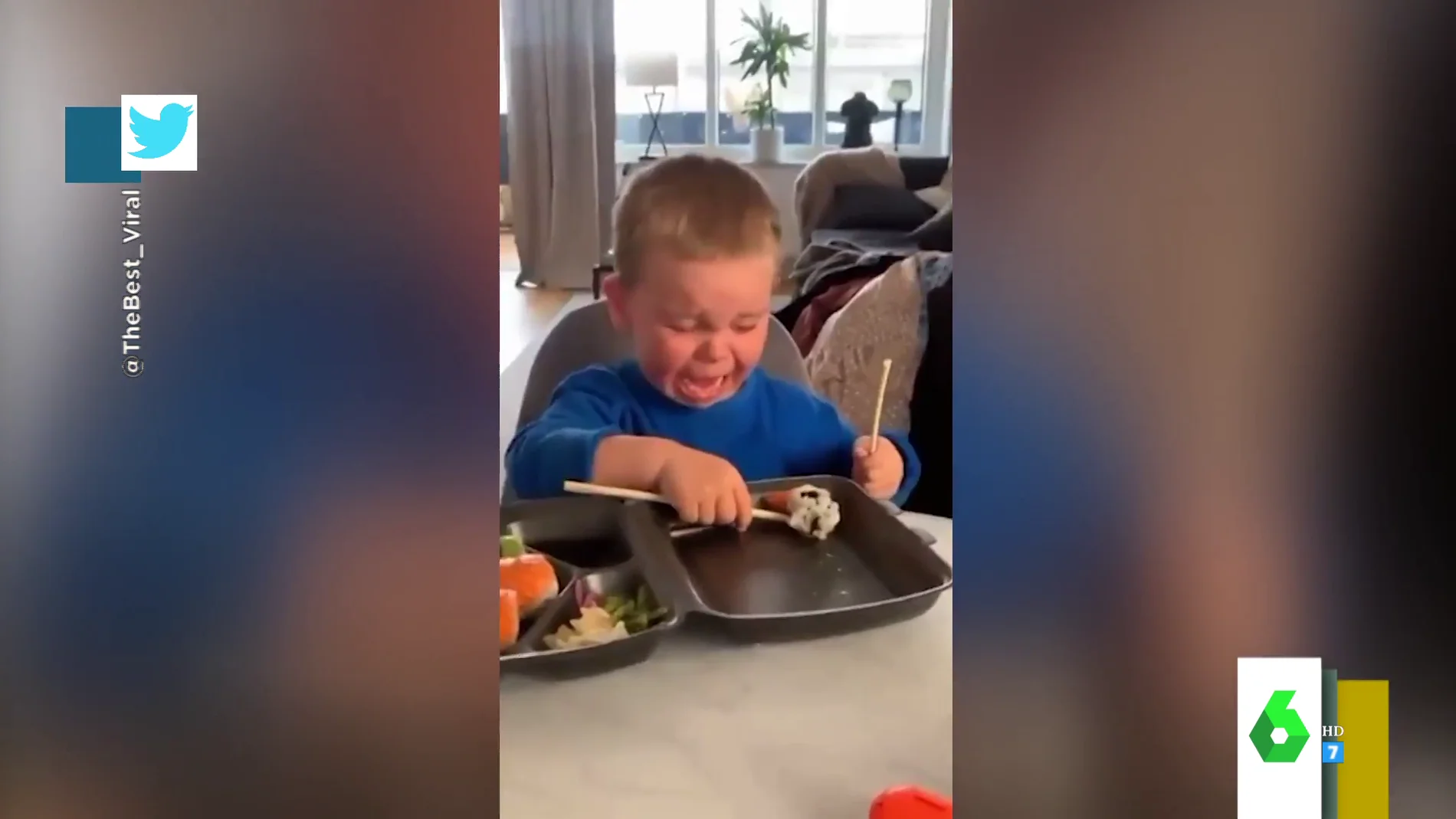 La reacción viral de un niño al comer por primer vez comida japonesa con la que más de uno se sentirá identificado